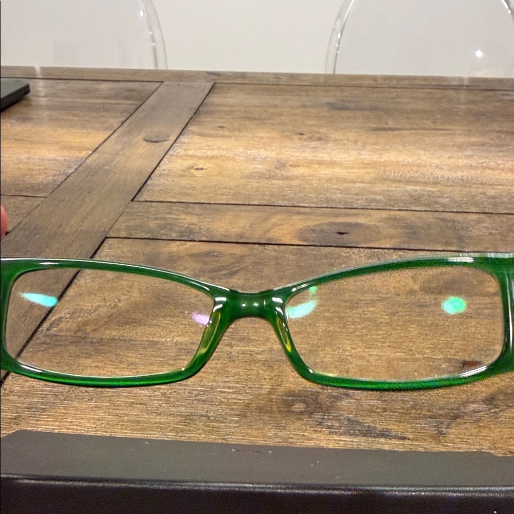 Miu Miu vintage Green Rectangular Glasses - Picture 7 of 9